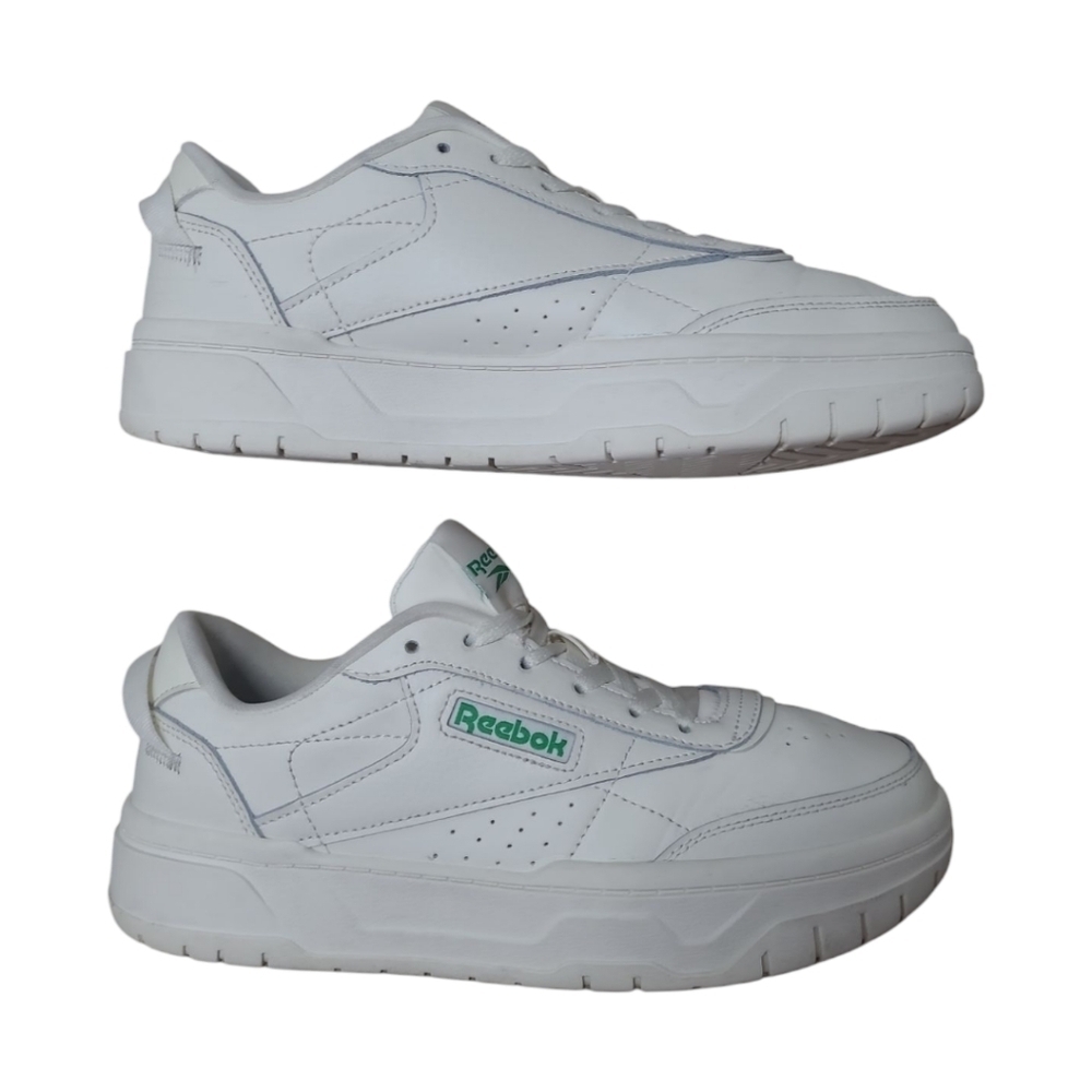 Reebok Tech Geo Club C Green/White Size 8 1/2 - Picture 6 of 16